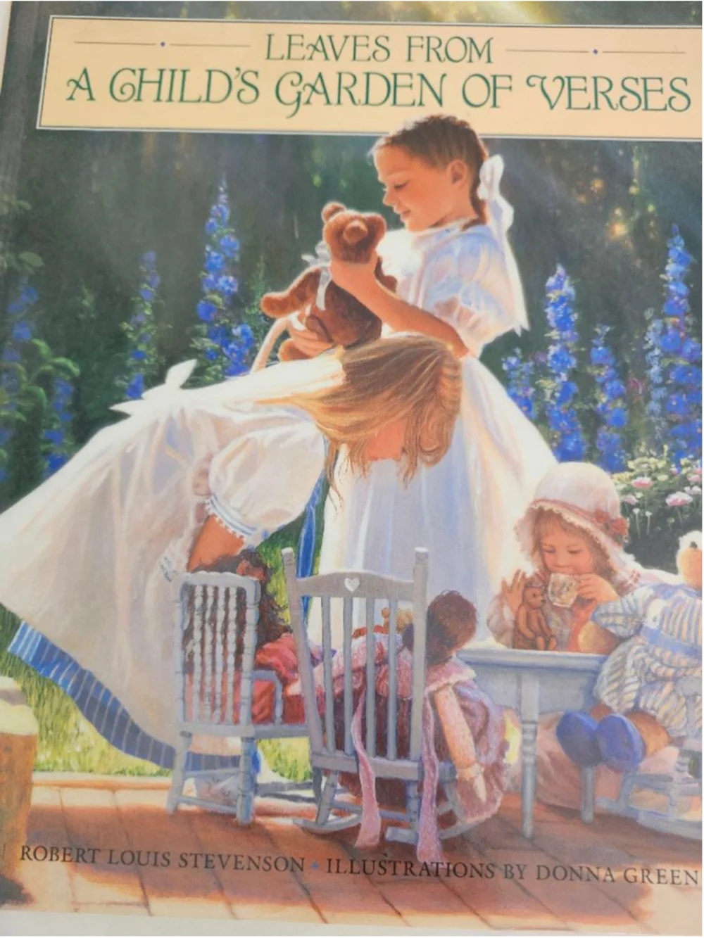 Girls Unbranded Kids Book Leaves From A Child's Garden of Verses Beige Green One